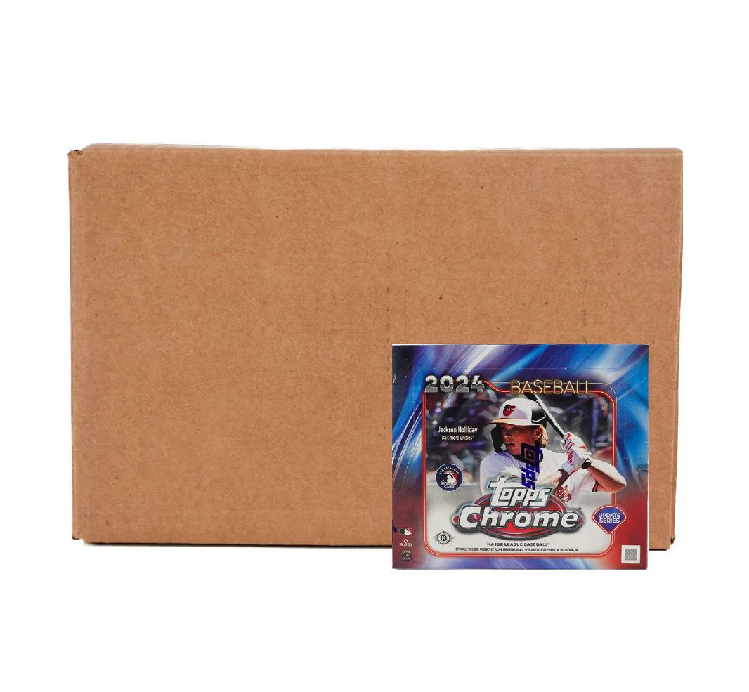2024 Topps Chrome Update Series Baseball Hobby Jumbo 8-Box Case