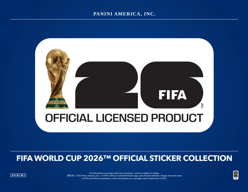 2026 Panini World Cup Soccer Stickers 50ct Box 30-Box Case