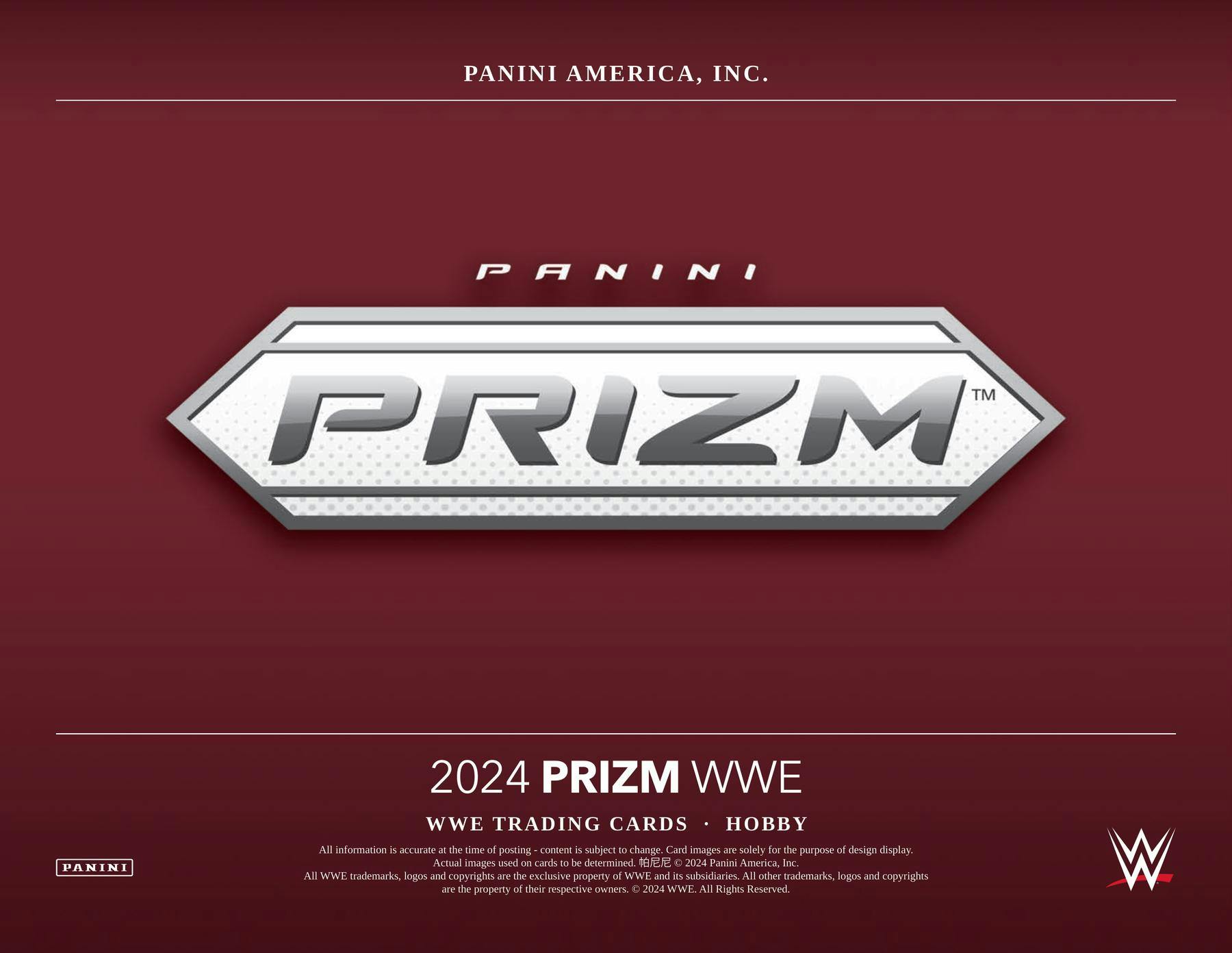 2024 Panini Prizm WWE Wrestling Hobby 12-Box Case (Presell)