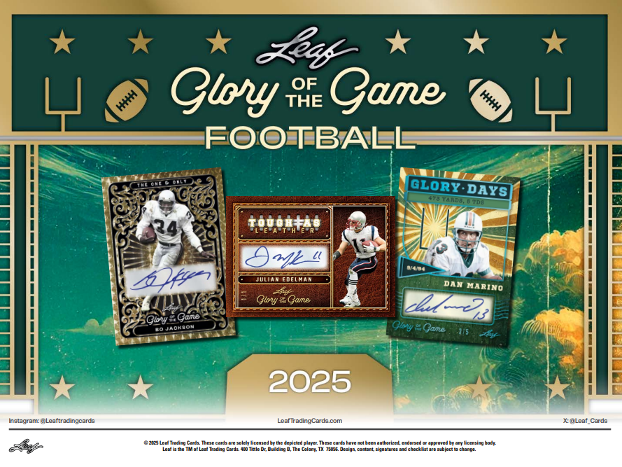 2025 Leaf Glory of the Game Football Hobby Box *PRESALE*
