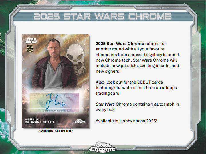  2025 Topps Star Wars Chrome Breaker's Delight Box